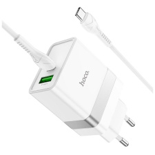 Сетевое зарядное устройство Hoco N21 PD30W USB / Type-C + Кабель Type-C-Type-C